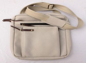 Leather tote bag